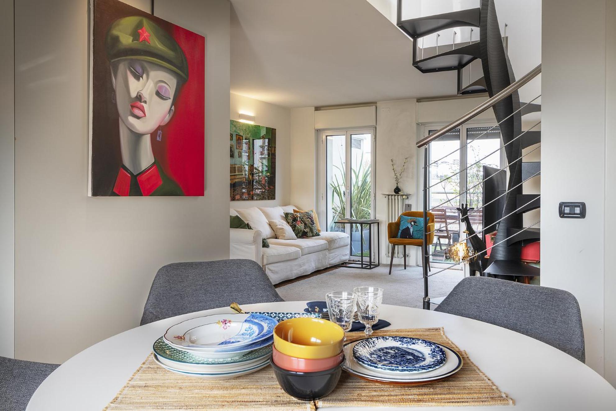 Giresio 41 - Your Penthouse With Rooftop Garden In Milano Navigli - Wifi Eksteriør bilde
