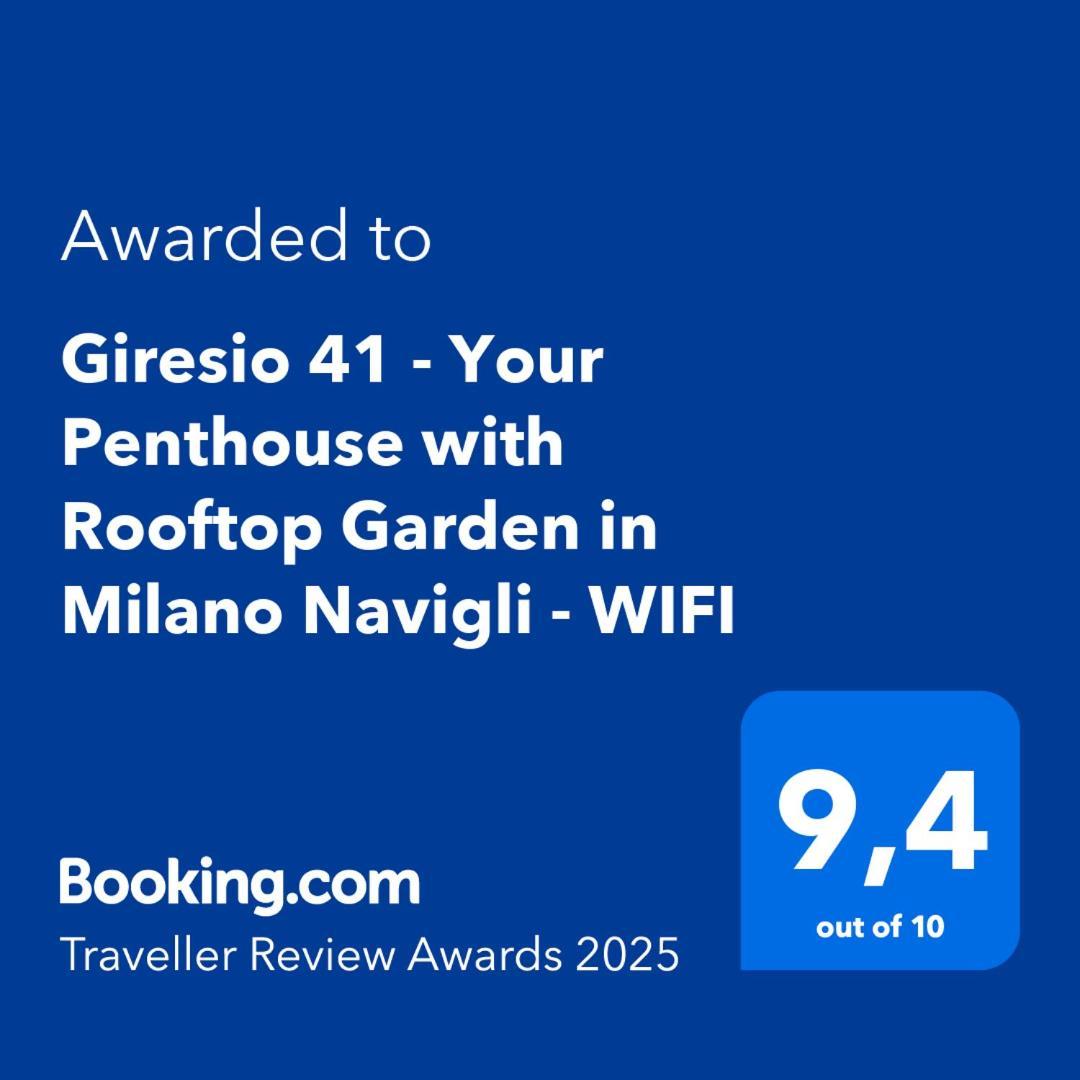 Giresio 41 - Your Penthouse With Rooftop Garden In Milano Navigli - Wifi Eksteriør bilde